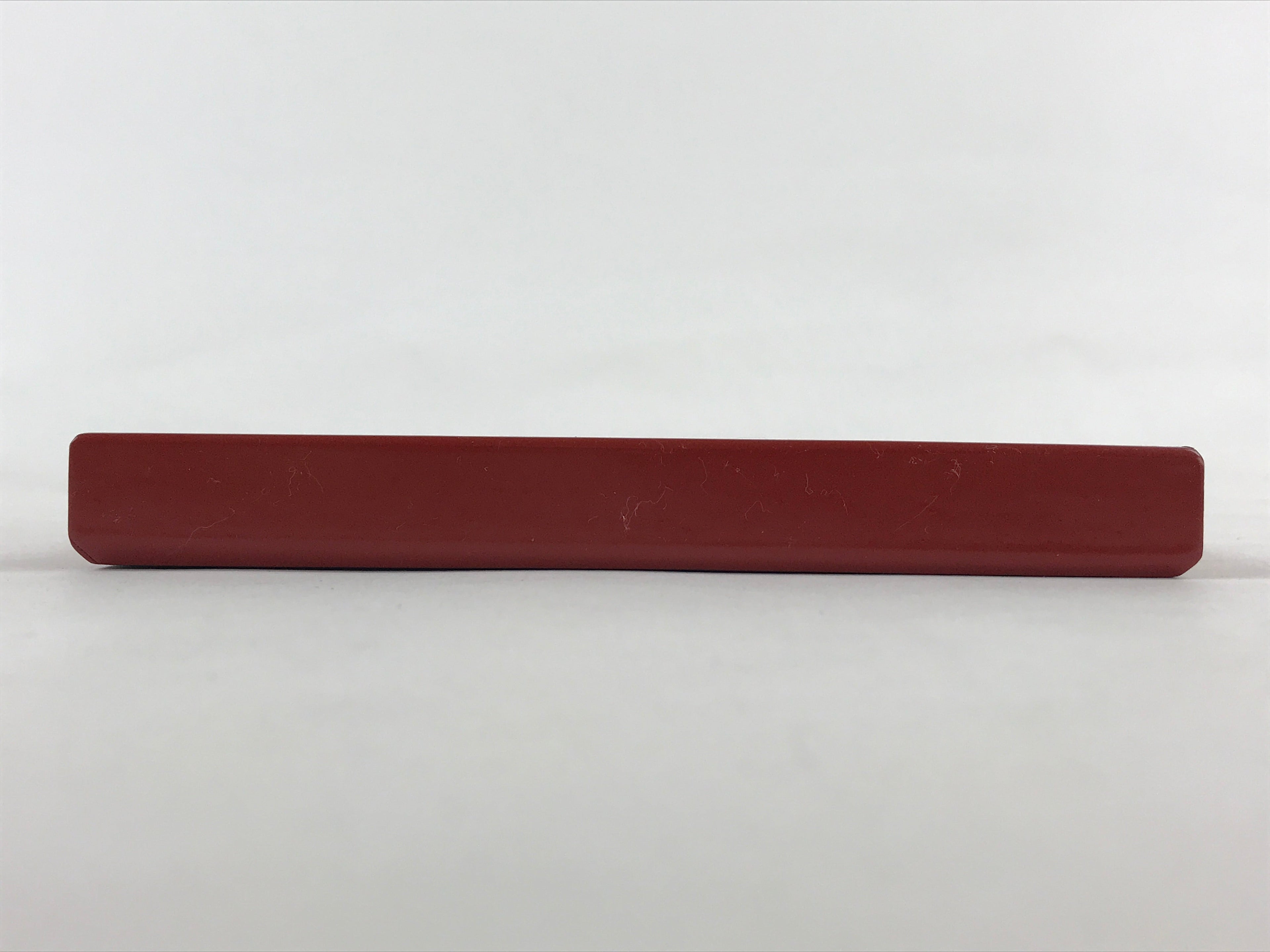 Japanese Lacquered Wooden Serving Tray Vtg Small Obon Red Weave Pattern UR893