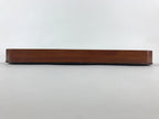 Japanese Lacquered Wooden Serving Tray Vtg Square Obon Brown Black UR968