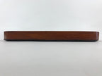 Japanese Lacquered Wooden Serving Tray Vtg Square Obon Brown Black UR968