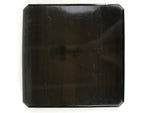 Japanese Lacquered Wooden Serving Tray Vtg Square Obon Brown Black UR970