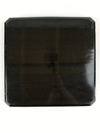Japanese Lacquered Wooden Serving Tray Vtg Square Obon Brown Black UR971