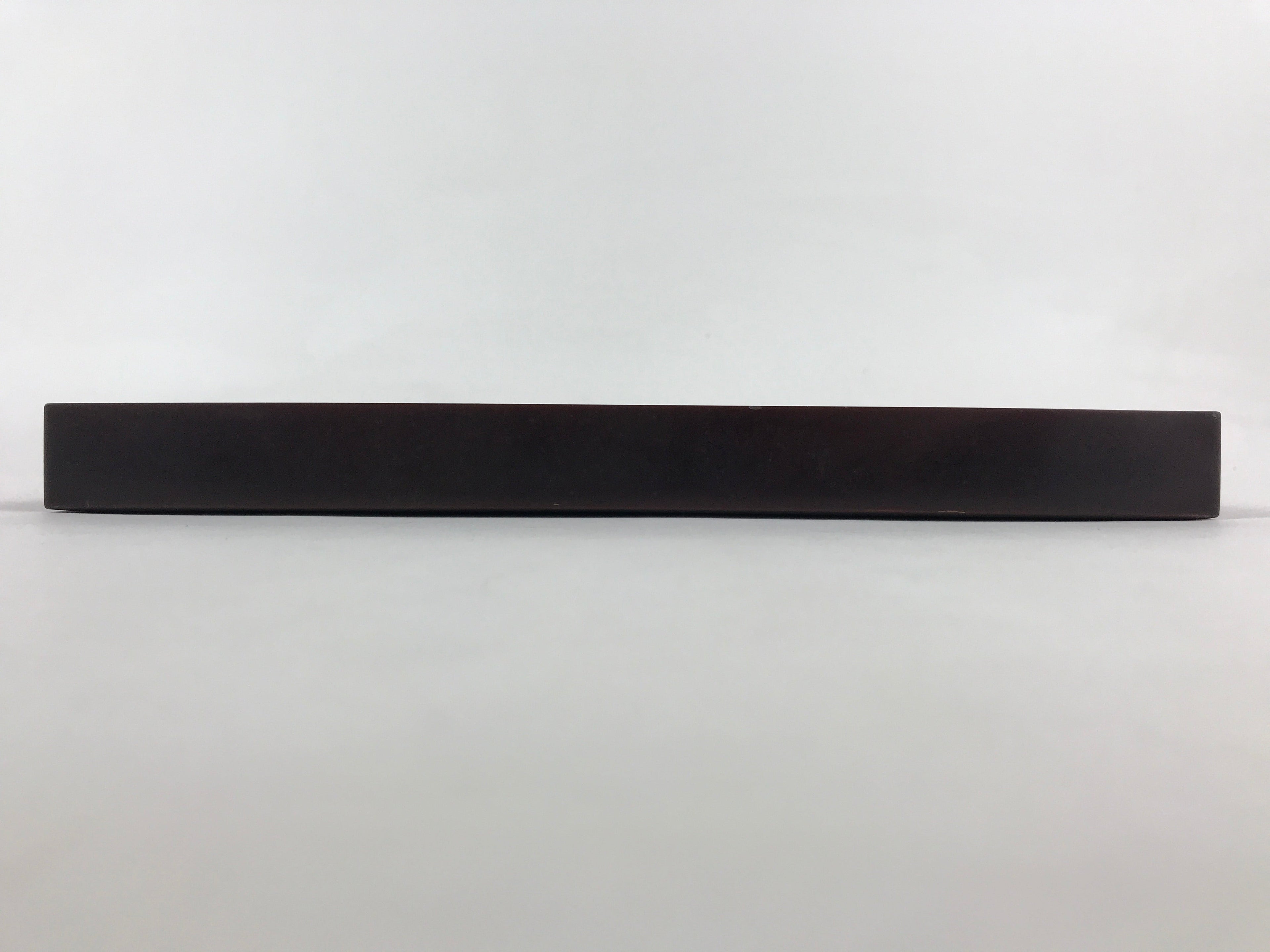 Japanese Lacquered Wooden Serving Tray Vtg Square Obon Dark Brown UR964