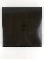 Japanese Lacquered Wooden Serving Tray Vtg Square Obon Dark Brown UR967