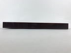 Japanese Lacquered Wooden Serving Tray Vtg Square Obon Dark Brown UR967