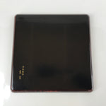 Japanese Lacquered Wooden Serving Tray Vtg Wajima Obon Square Brown Black L162