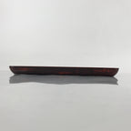 Japanese Lacquered Wooden Serving Tray Vtg Wajima Obon Square Brown Black L164