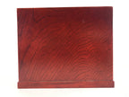 Japanese Lacquered Wooden Sewing Box Vtg Haribako Tansu Maki-e Flowers T340