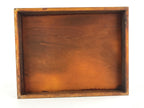 Japanese Lacquered Wooden Sewing Box Vtg Haribako Tansu Maki-e Flowers T340
