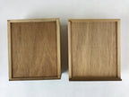 Japanese Lacquered Wooden Sewing Box Vtg Haribako Tansu Raden Makie Flower T357