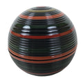 Japanese Lacquered Wooden Small Container Vtg Komanuri Gold Foil Black L524