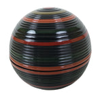 Japanese Lacquered Wooden Small Container Vtg Komanuri Gold Foil Black L524