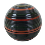 Japanese Lacquered Wooden Small Container Vtg Komanuri Gold Foil Black L524