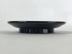 Japanese Lacquered Wooden Small Plate Kozara Vtg Chataku Saucer Round Black L55