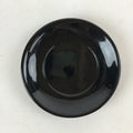 Japanese Lacquered Wooden Small Plate Kozara Vtg Chataku Saucer Round Black L55