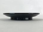 Japanese Lacquered Wooden Small Plate Kozara Vtg Chataku Saucer Round Black L56