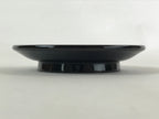 Japanese Lacquered Wooden Small Plate Kozara Vtg Chataku Saucer Round Black L57