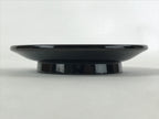 Japanese Lacquered Wooden Small Plate Kozara Vtg Chataku Saucer Round Black L62