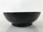 Japanese Lacquered Wooden Small Plate Mamezara Vtg Dish Round Black Red L403