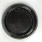 Japanese Lacquered Wooden Small Plate Mamezara Vtg Dish Round Black Red L403