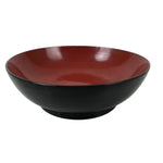 Japanese Lacquered Wooden Small Plate Mamezara Vtg Dish Round Black Red L403