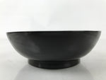 Japanese Lacquered Wooden Small Plate Mamezara Vtg Dish Round Black Red L404
