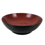 Japanese Lacquered Wooden Small Plate Mamezara Vtg Dish Round Black Red L404