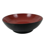 Japanese Lacquered Wooden Small Plate Mamezara Vtg Dish Round Black Red L405