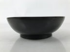 Japanese Lacquered Wooden Small Plate Mamezara Vtg Dish Round Black Red L406