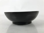 Japanese Lacquered Wooden Small Plate Mamezara Vtg Dish Round Black Red L406