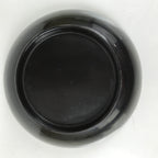 Japanese Lacquered Wooden Small Plate Mamezara Vtg Dish Round Black Red L406