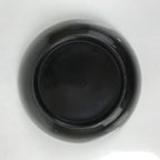 Japanese Lacquered Wooden Small Plate Mamezara Vtg Dish Round Black Red L407