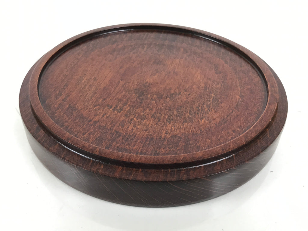 Japanese Lacquered Wooden Small Serving Plate Vtg Meimeizara Round Dish Red L434