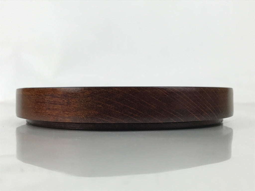Japanese Lacquered Wooden Small Serving Plate Vtg Meimeizara Round Dish Red L434