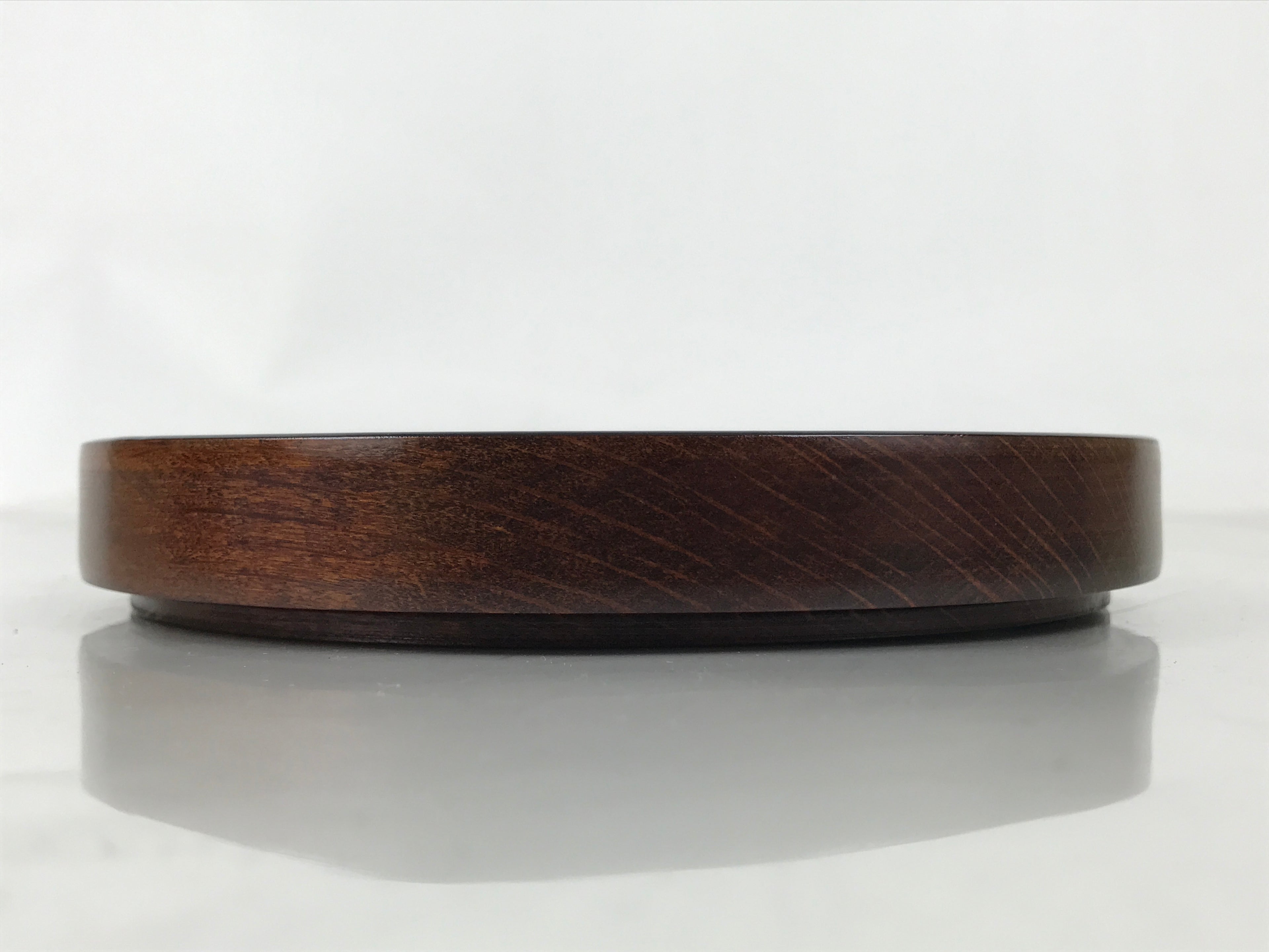 Japanese Lacquered Wooden Small Serving Plate Vtg Meimeizara Round Dish Red L434