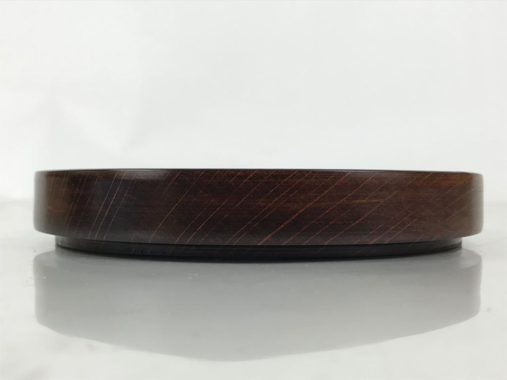Japanese Lacquered Wooden Small Serving Plate Vtg Meimeizara Round Dish Red L434