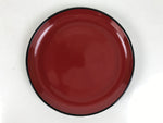 Japanese Lacquered Wooden Small Serving Plate Vtg Meimeizara Round Dish Red L435
