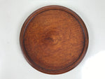 Japanese Lacquered Wooden Small Serving Plate Vtg Meimeizara Round Dish Red L435