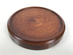 Japanese Lacquered Wooden Small Serving Plate Vtg Meimeizara Round Dish Red L435