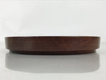 Japanese Lacquered Wooden Small Serving Plate Vtg Meimeizara Round Dish Red L435
