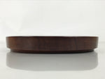 Japanese Lacquered Wooden Small Serving Plate Vtg Meimeizara Round Dish Red L435