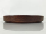 Japanese Lacquered Wooden Small Serving Plate Vtg Meimeizara Round Dish Red L435