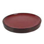 Japanese Lacquered Wooden Small Serving Plate Vtg Meimeizara Round Dish Red L435