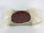 Japanese Lacquered Wooden Snack Bowl Vtg Large Kashiki Round Red UR897