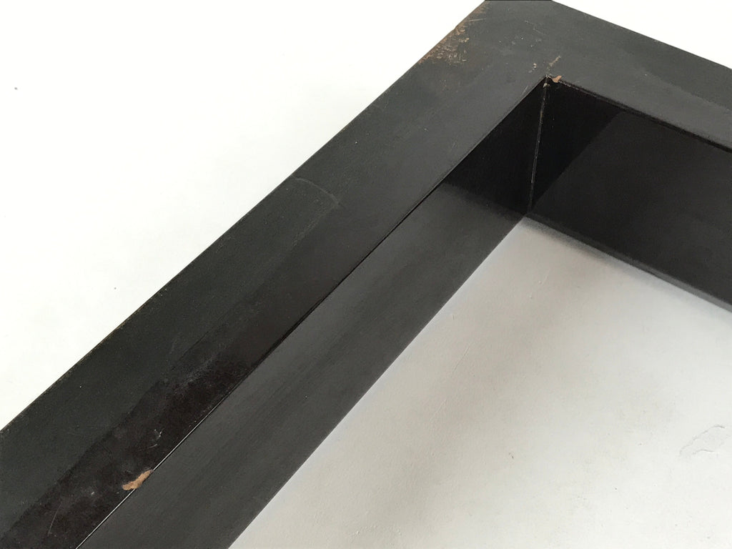 Japanese Lacquered Wooden Tea Ceremony Ro Hearth Frame Robuchi Vtg Black L115