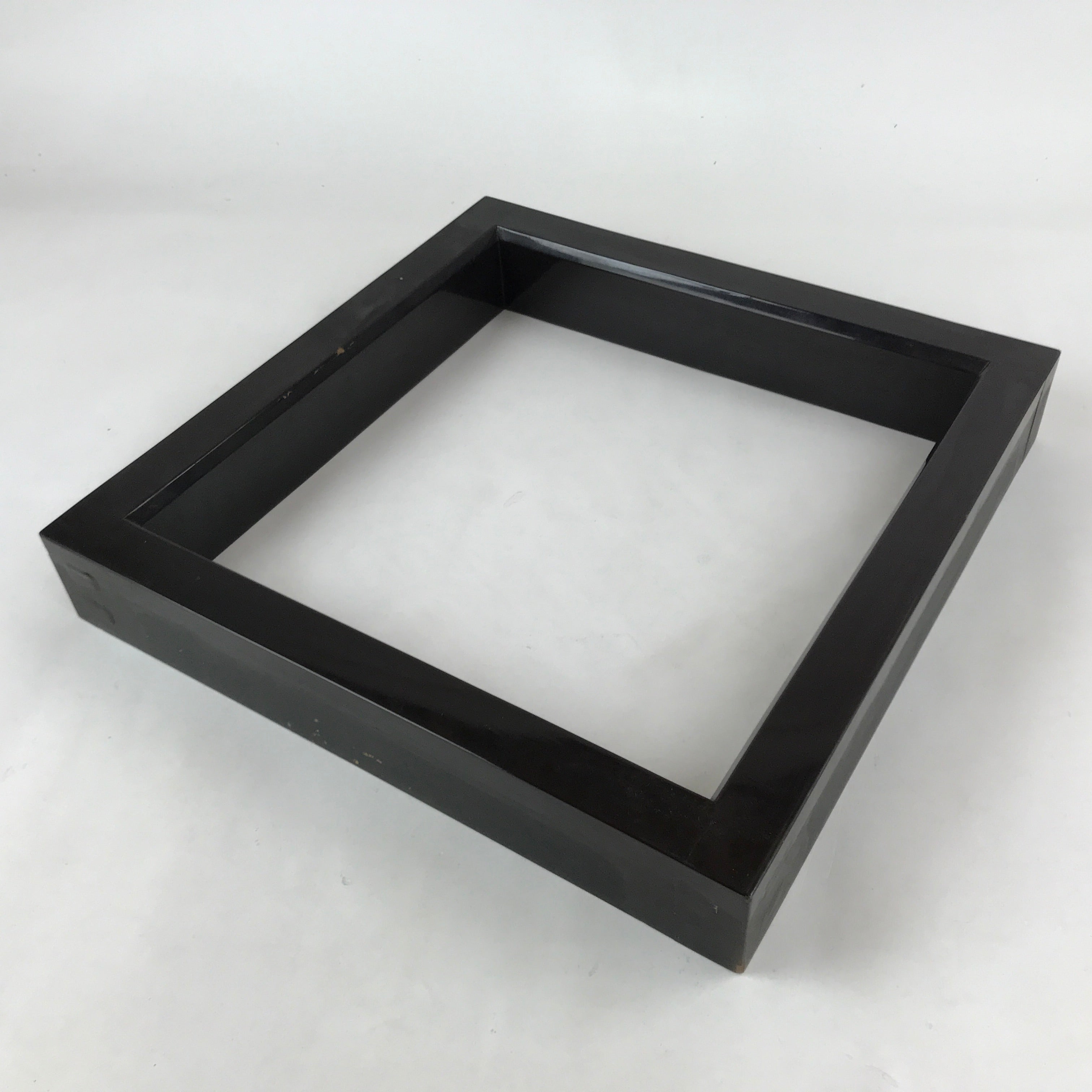 Japanese Lacquered Wooden Tea Ceremony Ro Hearth Frame Robuchi Vtg Black L115