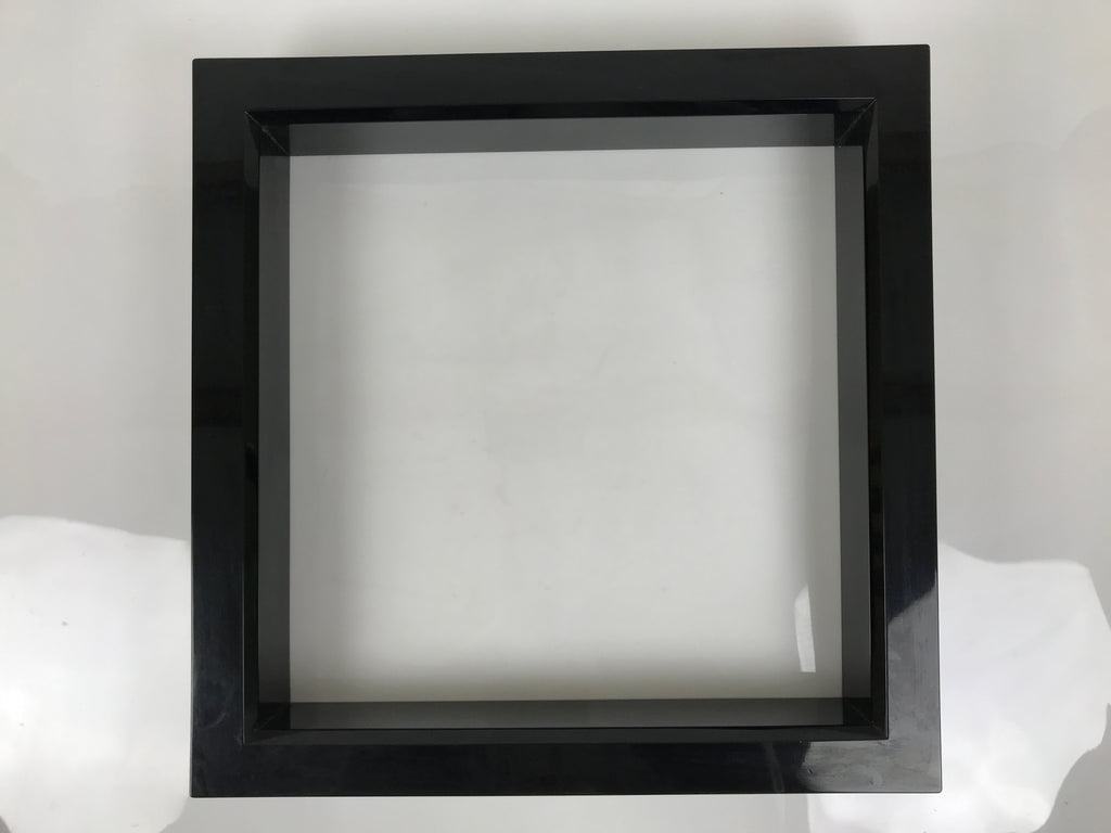 Japanese Lacquered Wooden Tea Ceremony Ro Hearth Frame Robuchi Vtg Black L592