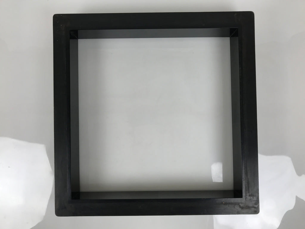 Japanese Lacquered Wooden Tea Ceremony Ro Hearth Frame Robuchi Vtg Black L592