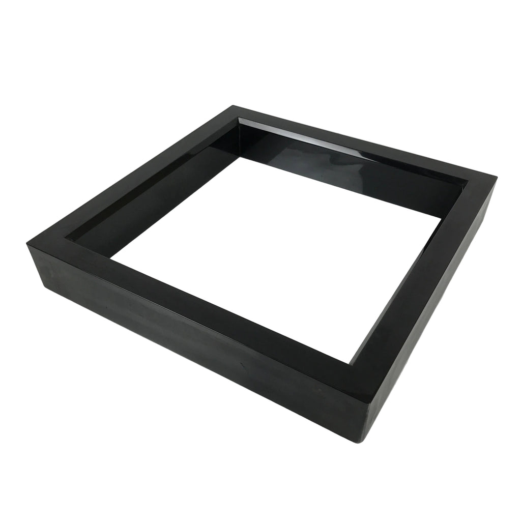 Japanese Lacquered Wooden Tea Ceremony Ro Hearth Frame Robuchi Vtg Black L592