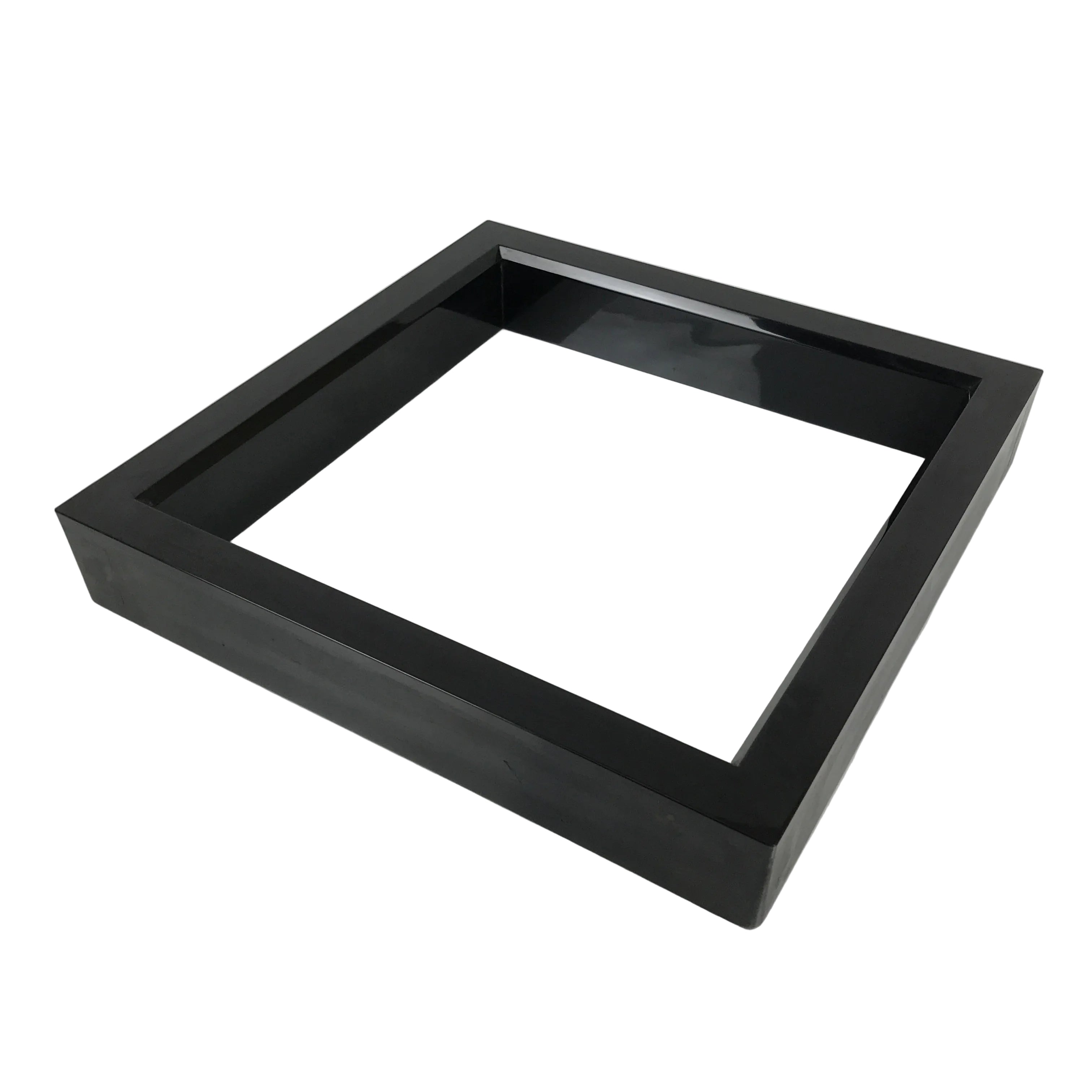 Japanese Lacquered Wooden Tea Ceremony Ro Hearth Frame Robuchi Vtg Black L592