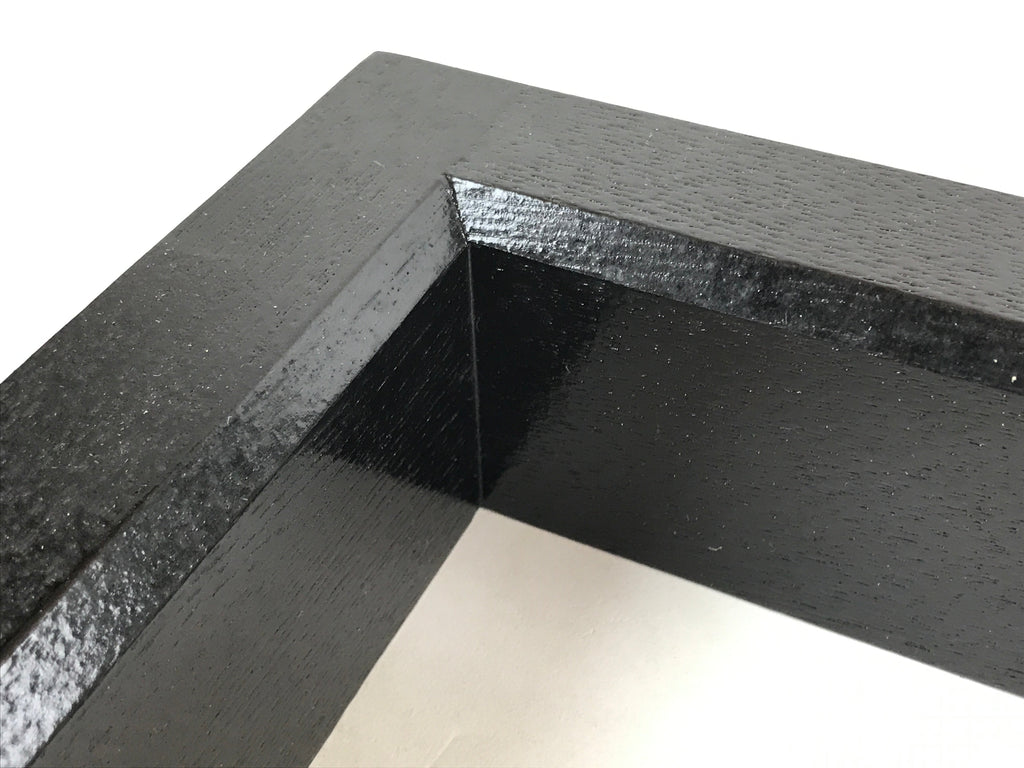 Japanese Lacquered Wooden Tea Ceremony Ro Hearth Frame Robuchi Vtg Black LWB83
